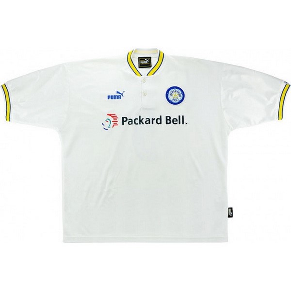 Tailandia Camiseta Leeds United Primera Equipación Retro 1997 1998 Blanco